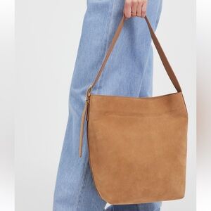 Brown Suede Shoulder Bag